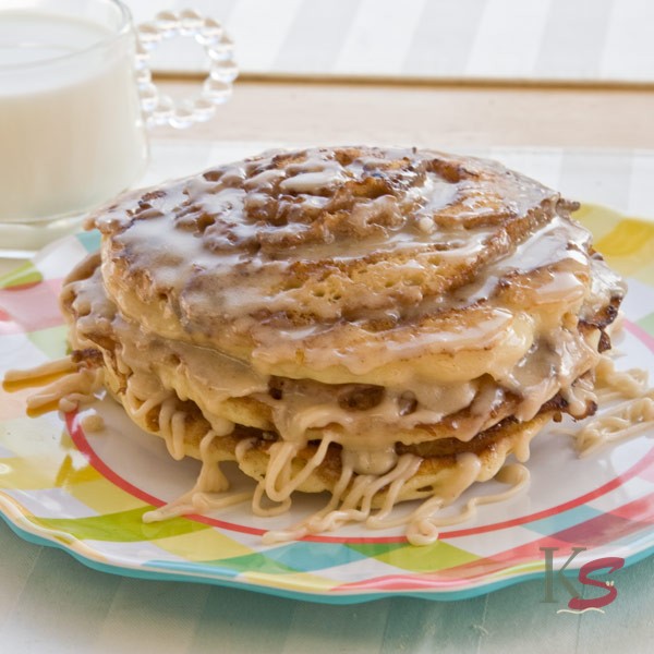 Cinnamon Roll Pancakes