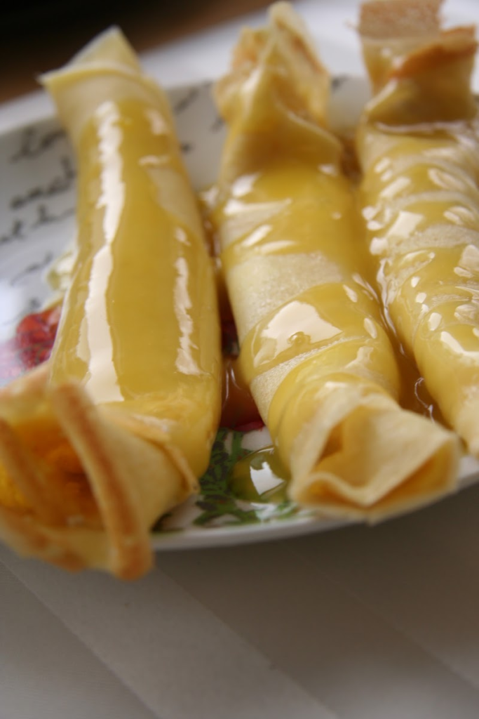 Simple Crepes with Orange Sauce