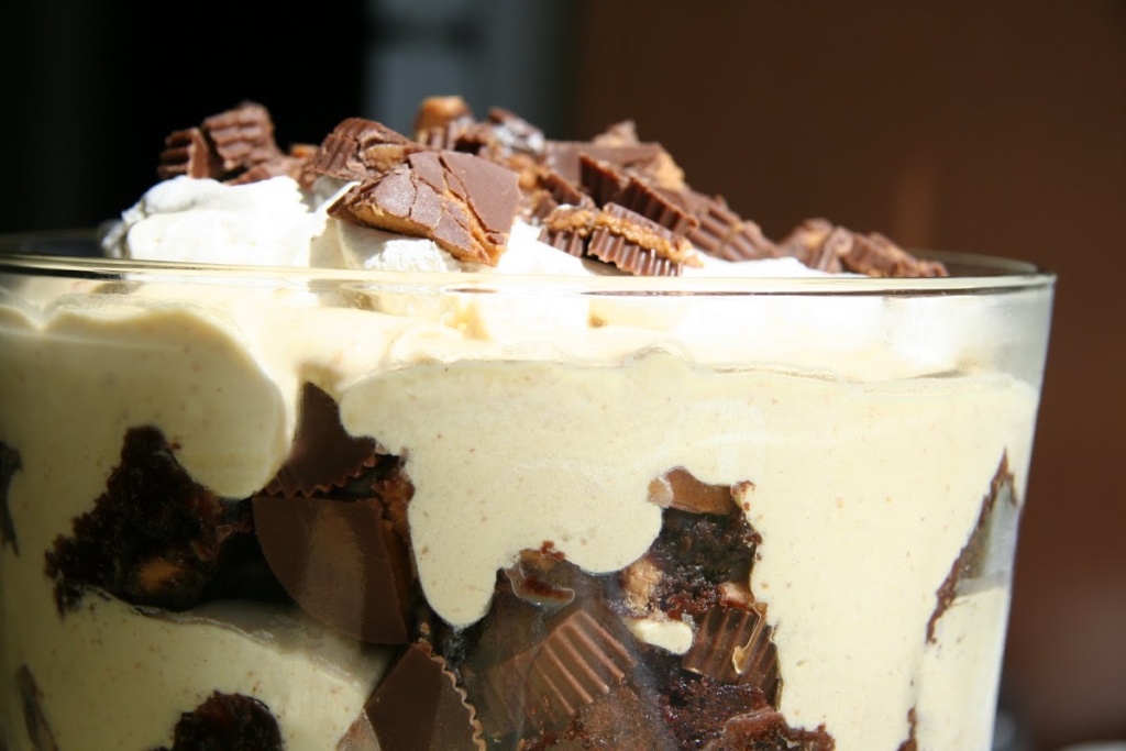 Peanut Butter Brownie Trifle