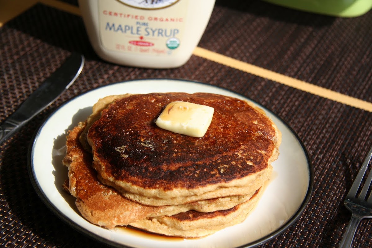 Whole Wheat Peanut Butter Pancakes