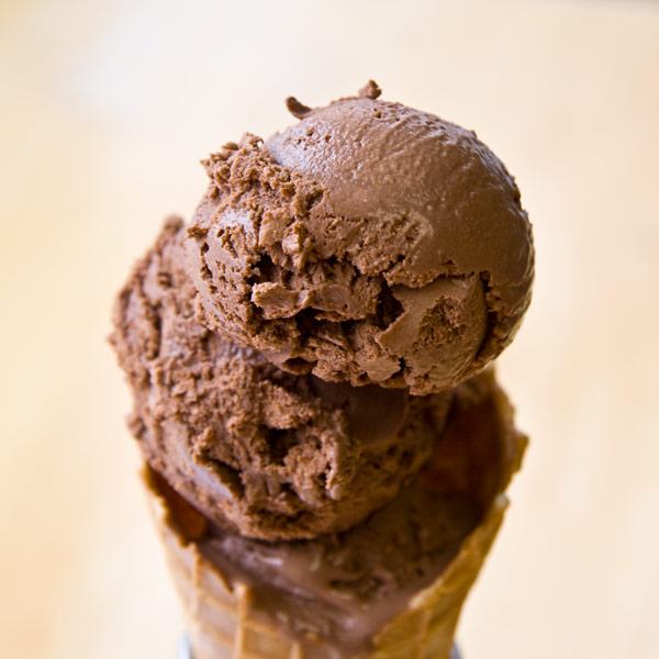 Agave Sweetened Chocolate Ice Cream