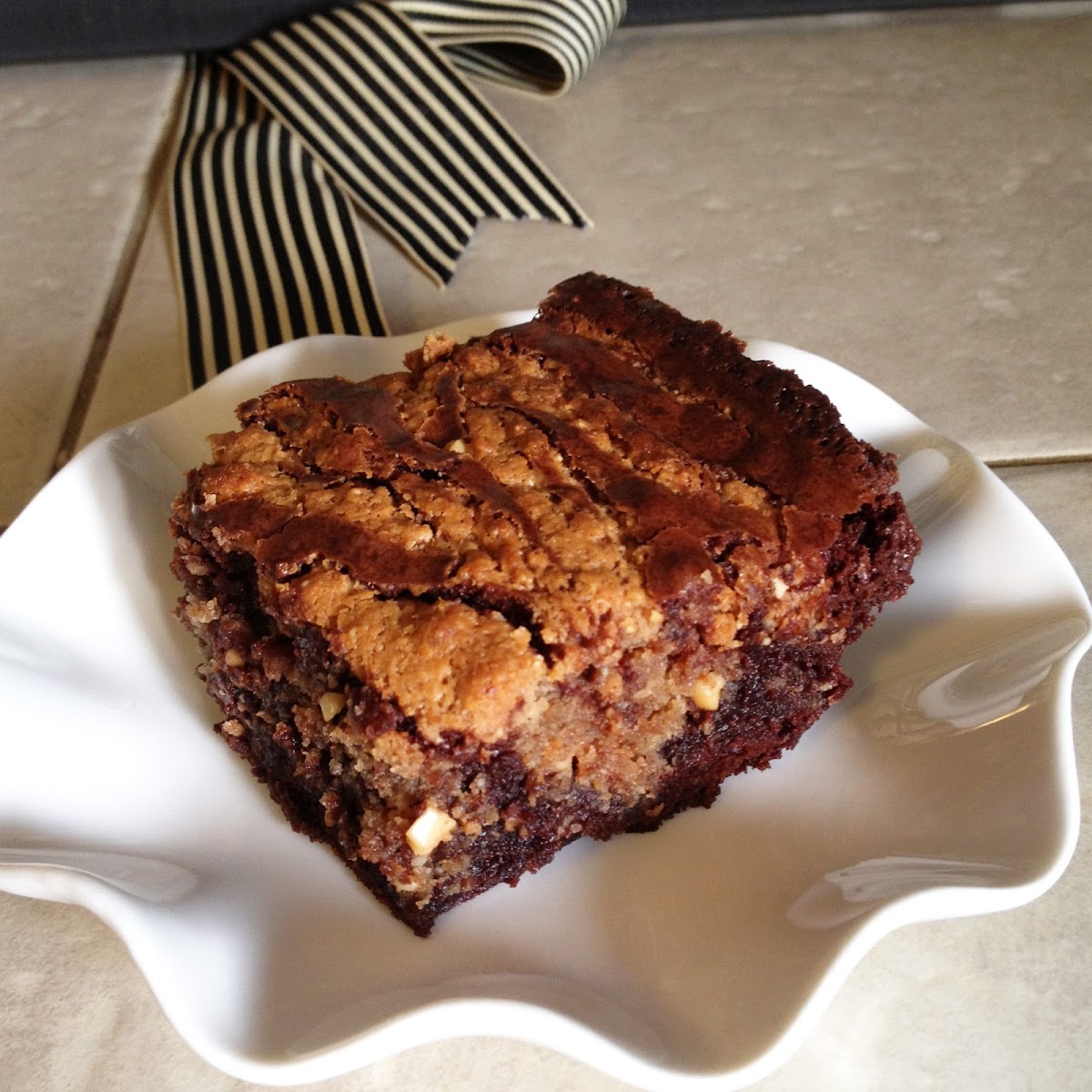 Easy Peanut Butter Swirl Brownies