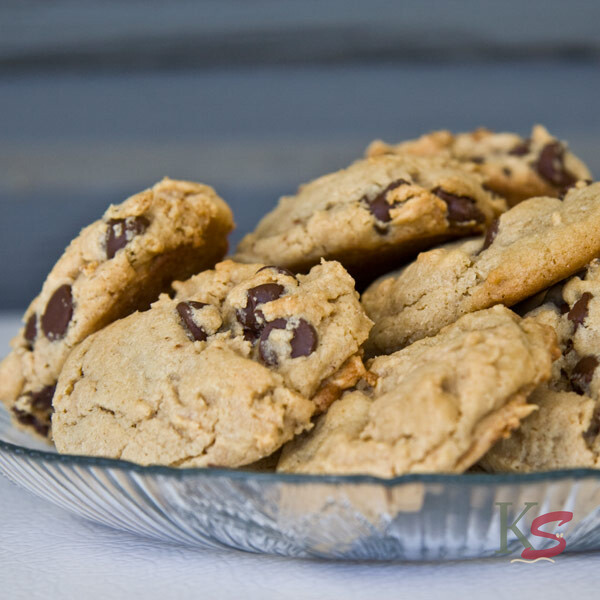 Brown Butter-Peanut Butter Truffle Chocolate Chip Cookies