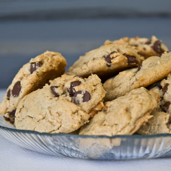 Brown Butter-Peanut Butter Truffle Chocolate Chip Cookies