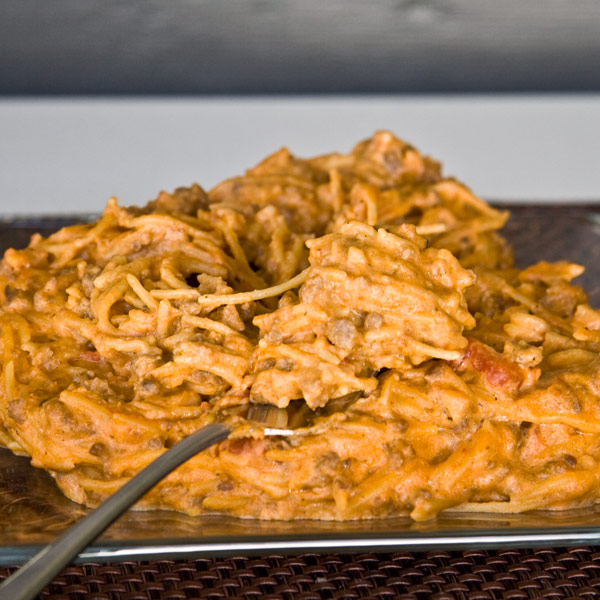 Creamy Crock Pot Spaghetti