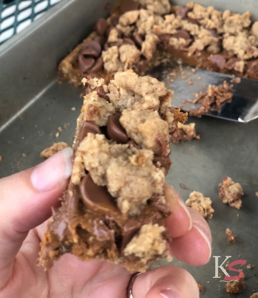 Chocolate Chip Biscoff Cookie Bars